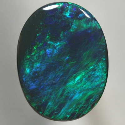 SOLID BLACK OPAL Strong, rich fire in a Scotch Plaid pattern. SEE VIDEO